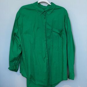 a new day Men's Bold Green Casual Shirt